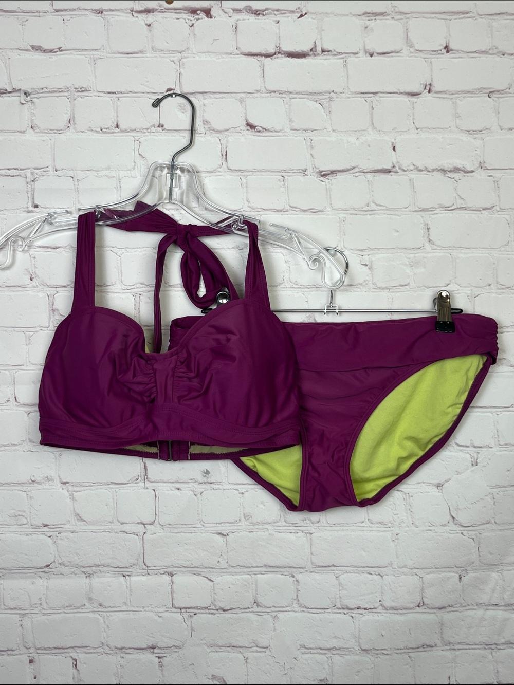 Athleta Underwire Purple Bikini Set